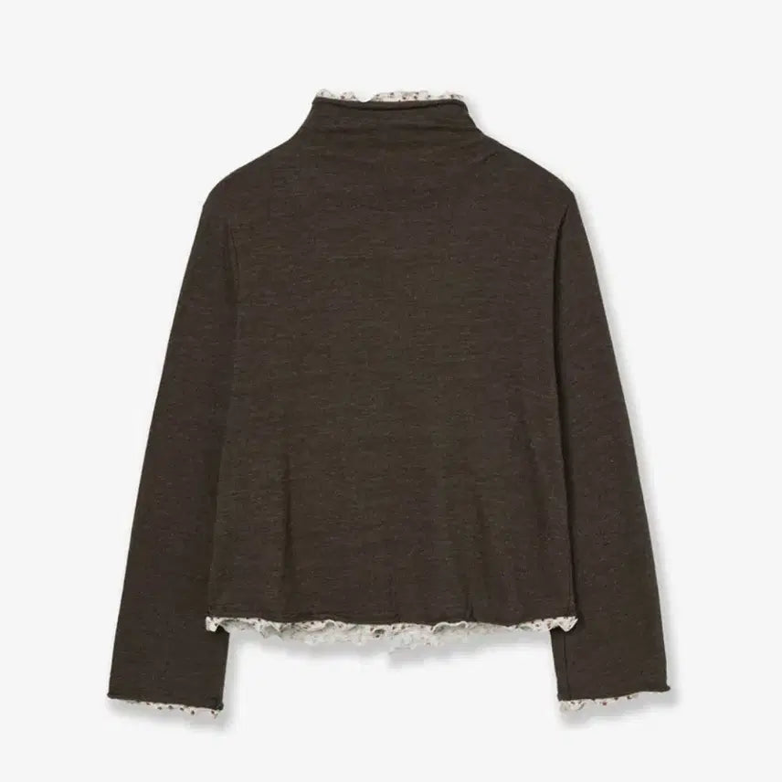 [BUNJANG] AIE Layered Cardigan - Khaki / 에이이에이이 레이어드 가디건 -카키