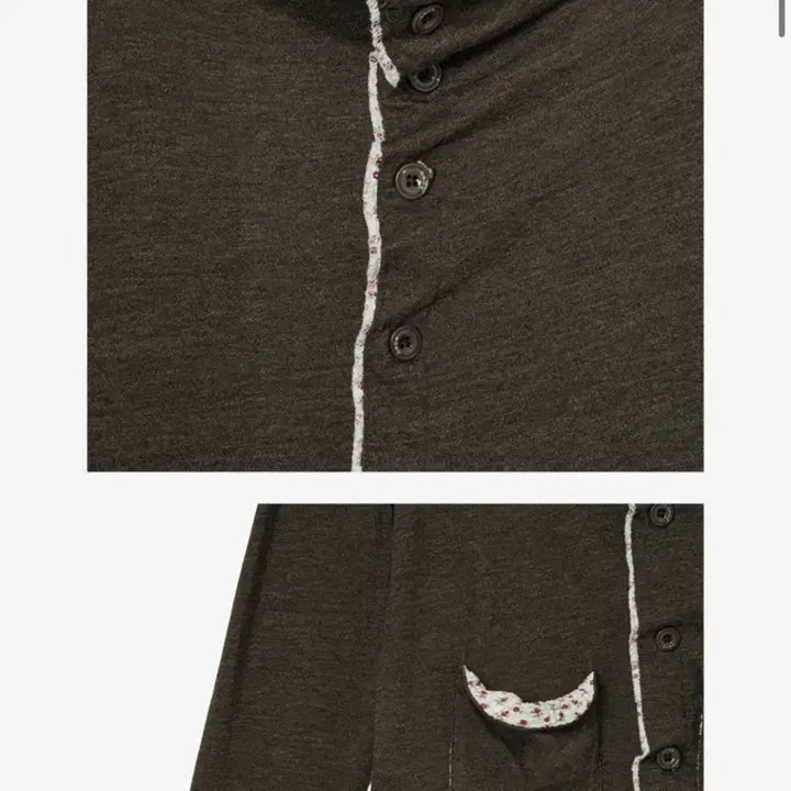 [BUNJANG] AIE Layered Cardigan - Khaki / 에이이에이이 레이어드 가디건 -카키
