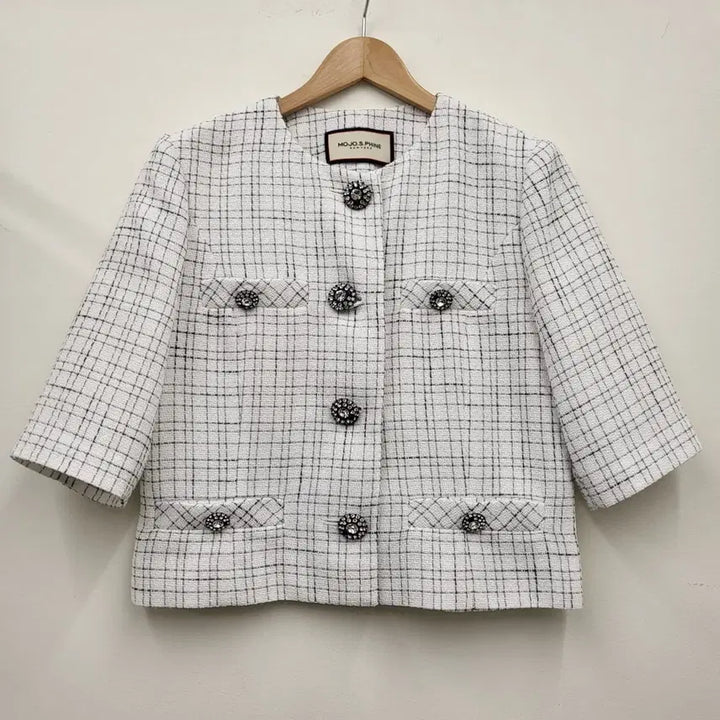 [SOLD OUT] 모조에스핀 반팔 트위드 자켓
