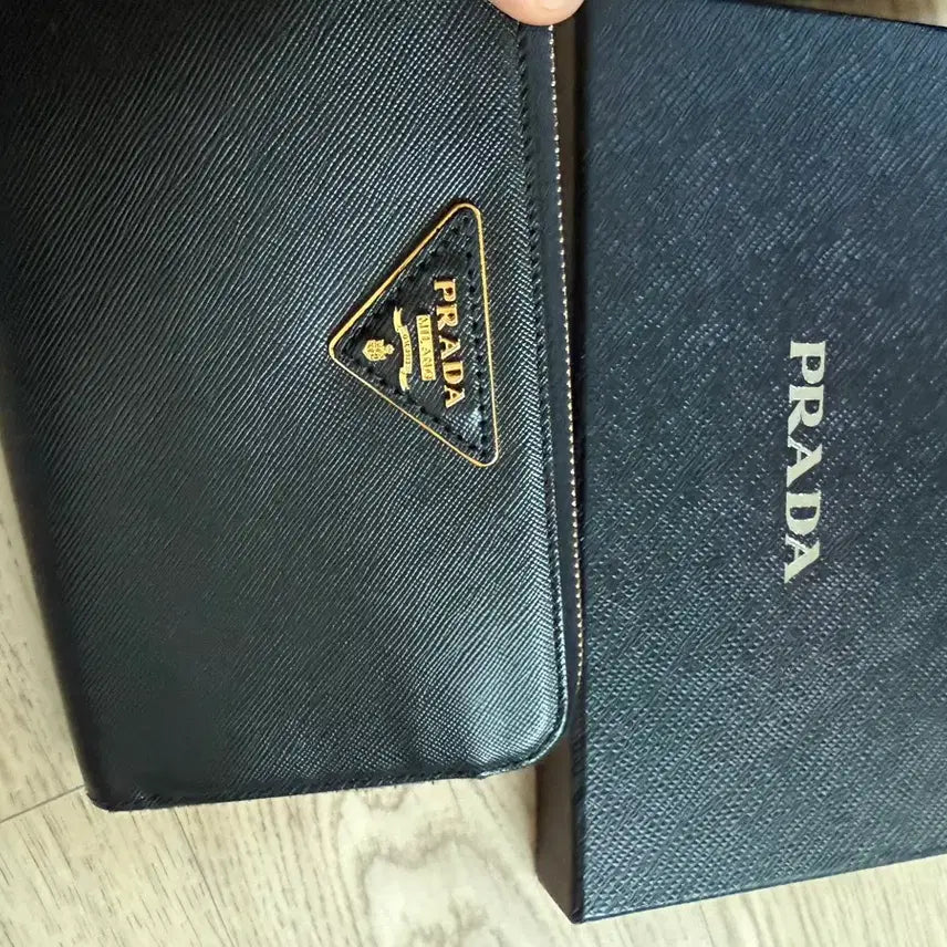 [BUNJANG] Prada Saffiano Black Long Wallet / 프라다 사피아노 블랙 장지갑 풀박스