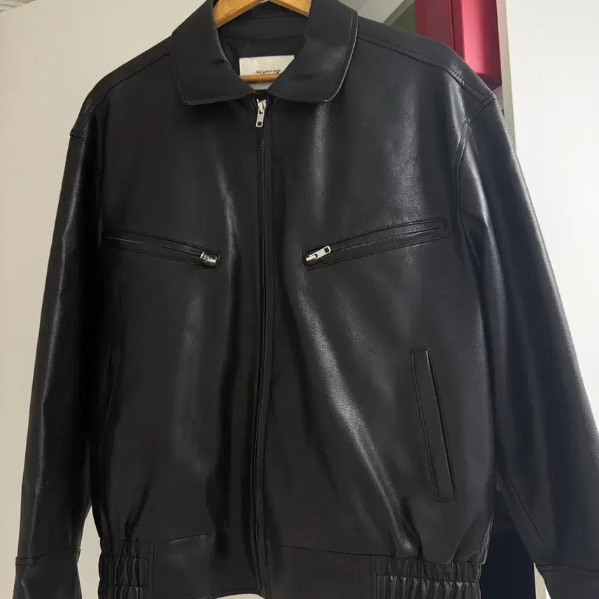 [BUNJANG] Not Your Rose Oversized Leather Jumper / [낫유어로즈] 오버핏 레더 점퍼- m