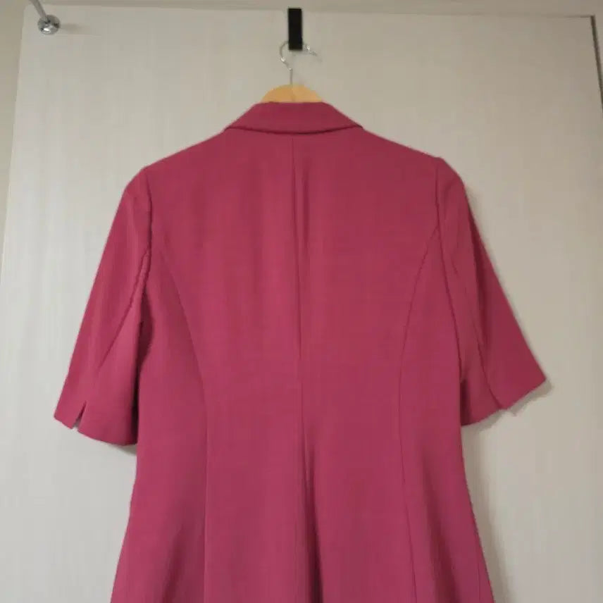 [BUNJANG] Minimum Premium Line Pink Linen Jacket / 새)신상 미니멈 프리미엄라인 핑크반팔자켓