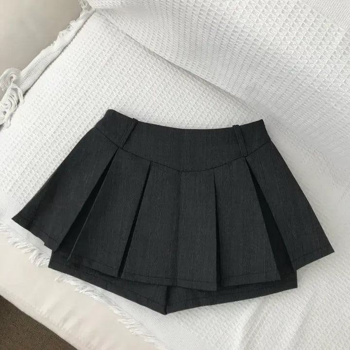 [SOLD OUT] 에이블리 포잇 체크 플리츠 미니스커트