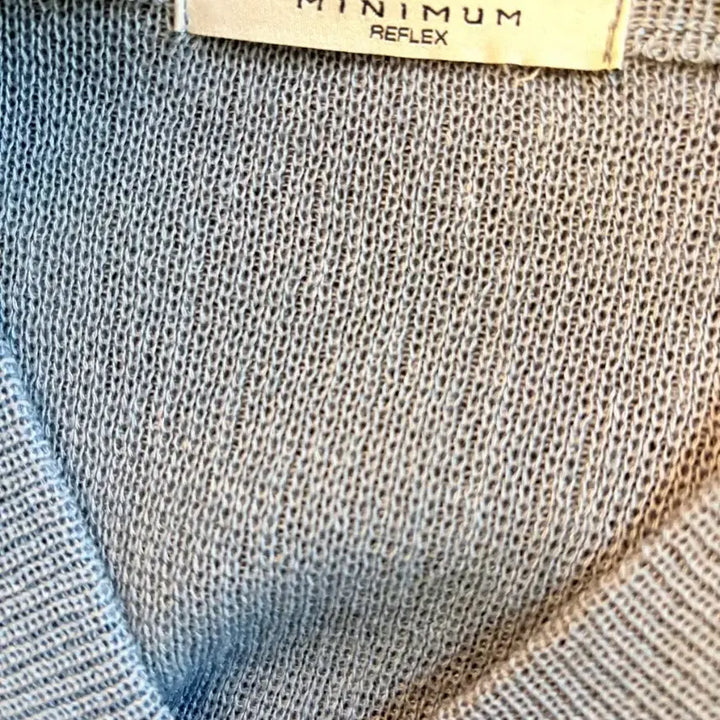 [BUNJANG] MINIMUM Knit Cardigan Sky Blue / MINIMUM 반팔 니트 가디건 하늘색