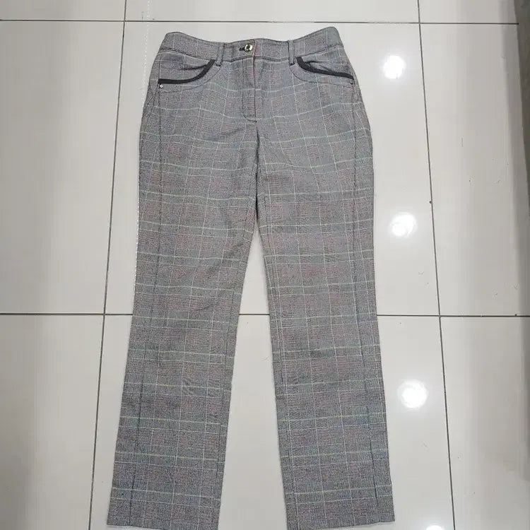 [BUNJANG] KJ Choi Black Premium Check Golf Pants / kj choi 호칭70 블랙프리미엄 체크 골프바지 약간기모 추동 중고