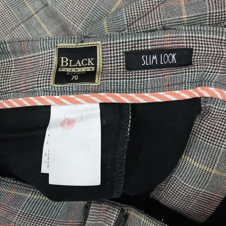 [BUNJANG] KJ Choi Black Premium Check Golf Pants / kj choi 호칭70 블랙프리미엄 체크 골프바지 약간기모 추동 중고