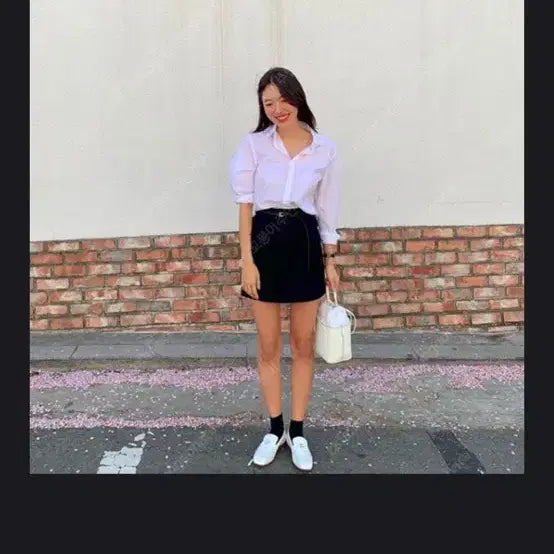 [BUNJANG] Code:U Roa Belt Skirt (S) / 코드유 로아벨트스커트s 벨트포함