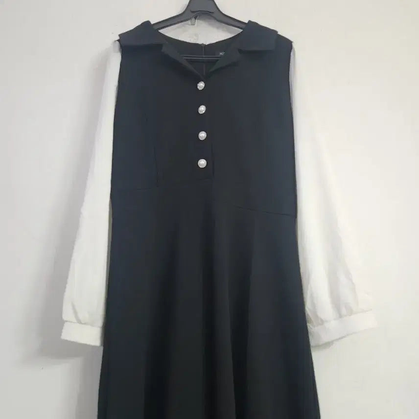 [BUNJANG] Black and White Long Dress / 블랙 앤 화이트 롱 원피스66