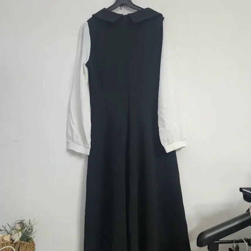 [BUNJANG] Black and White Long Dress / 블랙 앤 화이트 롱 원피스66