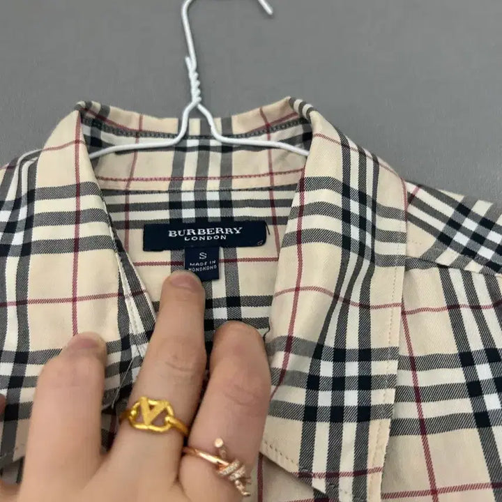 [BUNJANG] Burberry Checkered Shirt S Size / 버버리 체크 셔츠 S