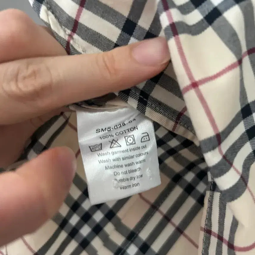 [BUNJANG] Burberry Checkered Shirt S Size / 버버리 체크 셔츠 S