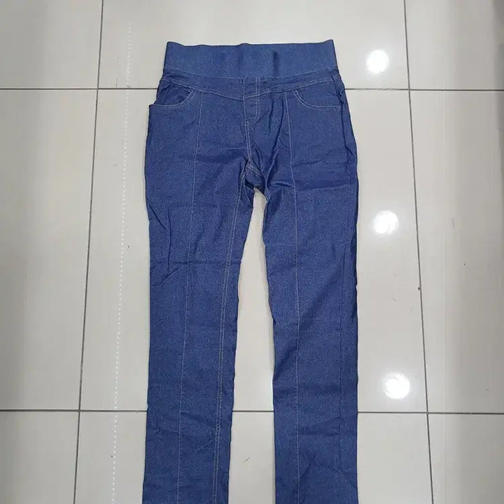 [BUNJANG] 77 Size Slim Waistband Leggings Jeans Pants / 77사이즈 슬림 허리밴딩 레깅스 청바지 팬츠 중고