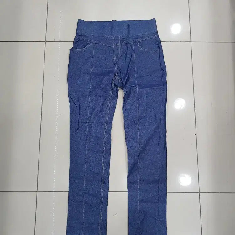 [BUNJANG] 77 Size Slim Waistband Leggings Jeans Pants / 77사이즈 슬림 허리밴딩 레깅스 청바지 팬츠 중고