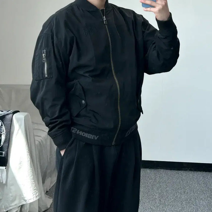 [BUNJANG] Vision Street Wear MA-1 Bomber Jacket / 비전 스트리트 웨어 MA-1 항공 자켓