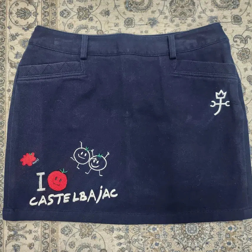 [BUNJANG] Castelbajac Navy Mini Skirt / 까스텔바작 네이비 미니 스커트 70사이즈 (28-30)