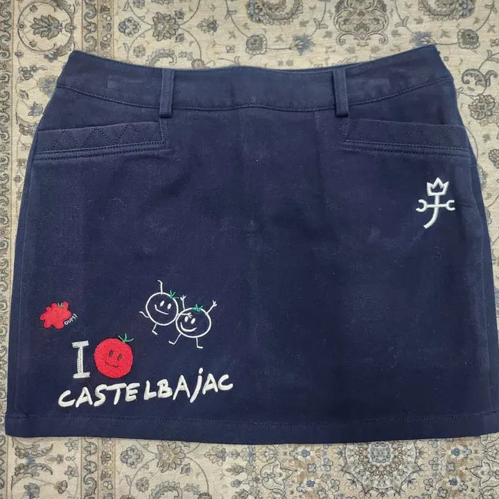 [BUNJANG] Castelbajac Navy Mini Skirt / 까스텔바작 네이비 미니 스커트 70사이즈 (28-30)