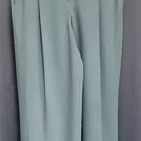 [BUNJANG] Kenneth Lady Mint Wide Slacks Pants / 케네스레이디 민트색 와이드 팬츠 슬랙스