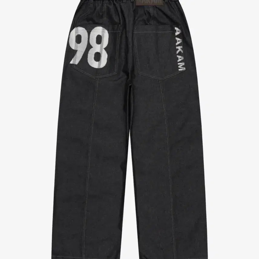 [BUNJANG] ARCAM 98 Printed Knee Pin-tuck Denim Pants / 아캄 98 Printed Knee Pin-tuck Denim Pants