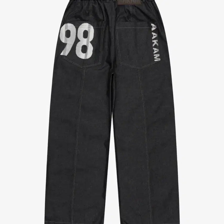[BUNJANG] ARCAM 98 Printed Knee Pin-tuck Denim Pants / 아캄 98 Printed Knee Pin-tuck Denim Pants