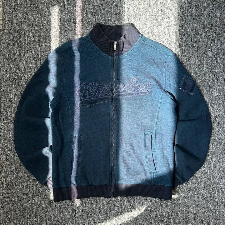 [BUNJANG] MLB White Sox Knit Zip-Up Jacket / MLB 화이트 삭스 니트 집업