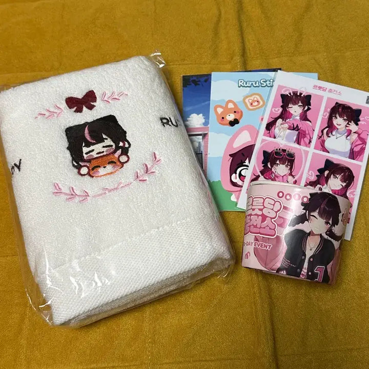 [BUNJANG] Isegye Idol JURURU Towel Goods / 이세계아이돌 이세돌 주르르 르릇당 충전소 커피차 수건 굿즈