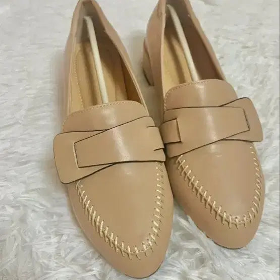 [BUNJANG] Elite Braided Loafers, Beige, 240mm / [새거]엘리트 꼬임 로퍼 240