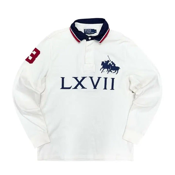 [BUNJANG] Polo Ralph Lauren Rugby Shirt (L) / 폴로 치프키프 더블포니 럭비셔츠(L)