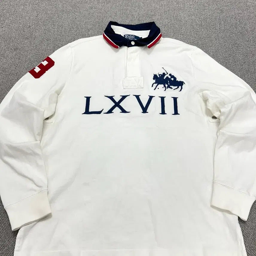 [BUNJANG] Polo Ralph Lauren Rugby Shirt (L) / 폴로 치프키프 더블포니 럭비셔츠(L)
