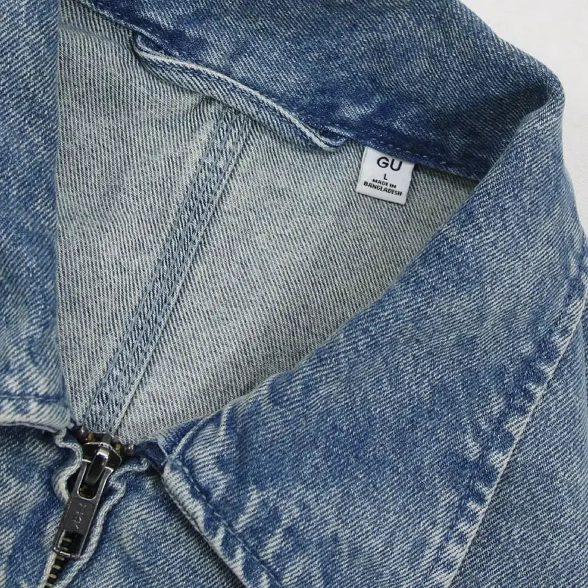 [BUNJANG] GU Denim Zip-Up Jacket (Men&