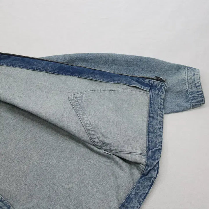 [BUNJANG] GU Denim Zip-Up Jacket (Men&