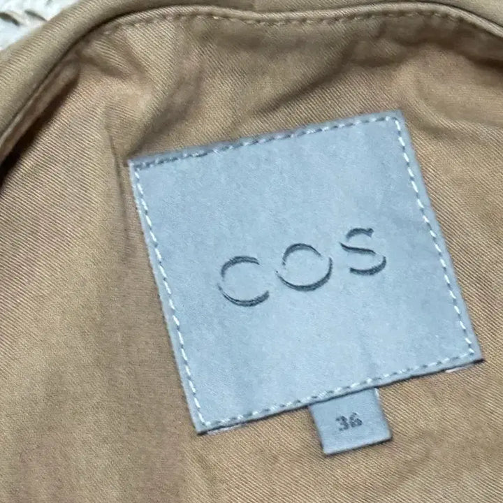[BUNJANG] COS Beige Long Trench Coat / Cos/코스 베이지색 롱 트렌치 코트