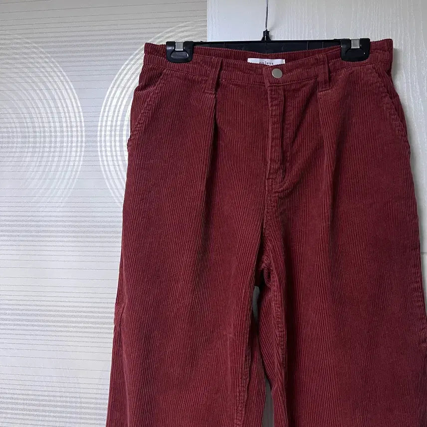 [BUNJANG] Corduroy Pants Wine S Size / 코듀로이 팬츠 와인 S사이즈
