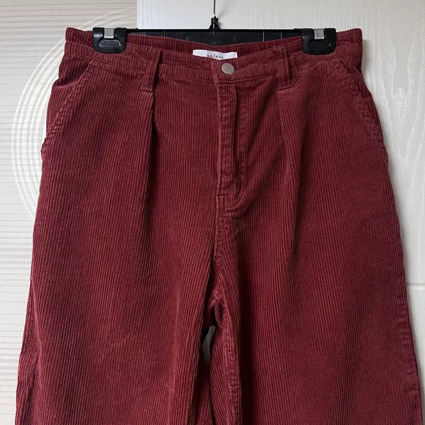 [BUNJANG] Corduroy Pants Wine S Size / 코듀로이 팬츠 와인 S사이즈