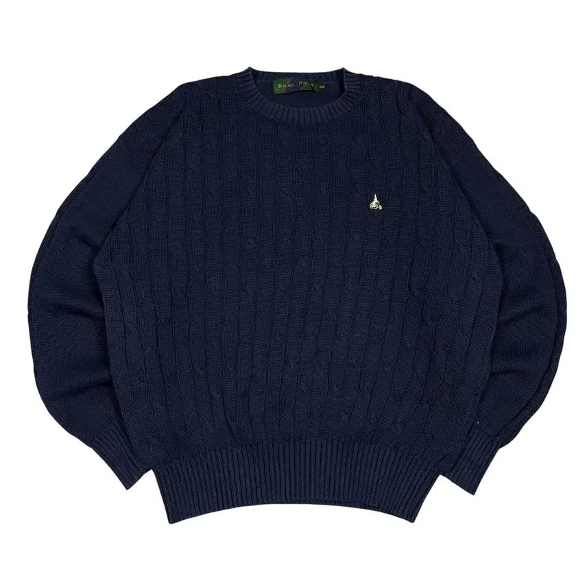 [BUNJANG] Beanpole Navy Cable Knit Sweater / 빈폴 네이비 케이블 니트