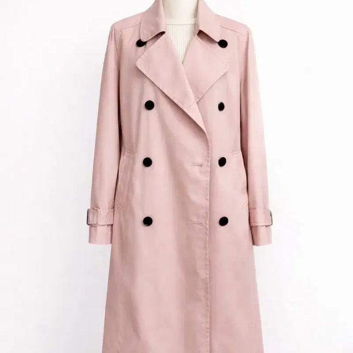 [BUNJANG] VOV Indie Pink Trench Coat / 보브 VOV 한정판 인디핑크 트렌치코트 55 벚꽃시즌 감성 코디