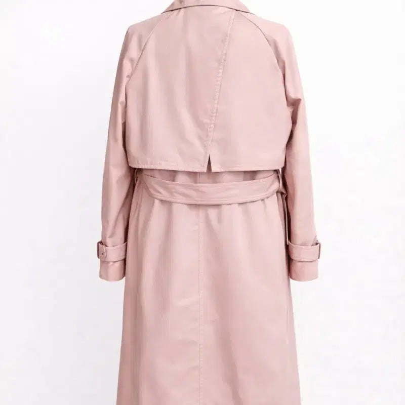 [BUNJANG] VOV Indie Pink Trench Coat / 보브 VOV 한정판 인디핑크 트렌치코트 55 벚꽃시즌 감성 코디
