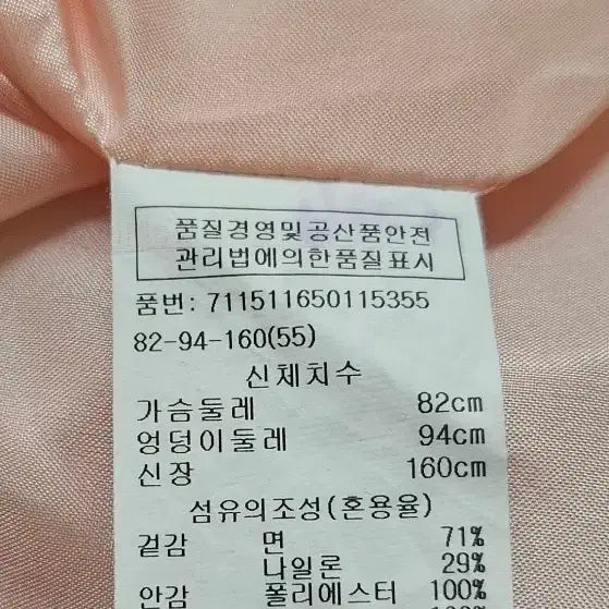 [BUNJANG] VOV Indie Pink Trench Coat / 보브 VOV 한정판 인디핑크 트렌치코트 55 벚꽃시즌 감성 코디
