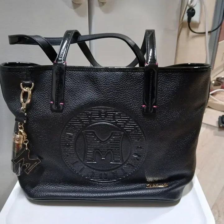 [BUNJANG] Metrocity Black Shoulder Tote Bag / 메트로시티 블랙 숄더백 토트백