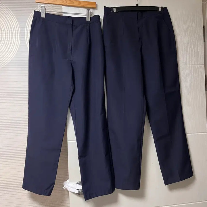 [BUNJANG] Navy Uniform Pants Bundle Set / 여성 유니폼 바지 두벌 일괄판매 새상품