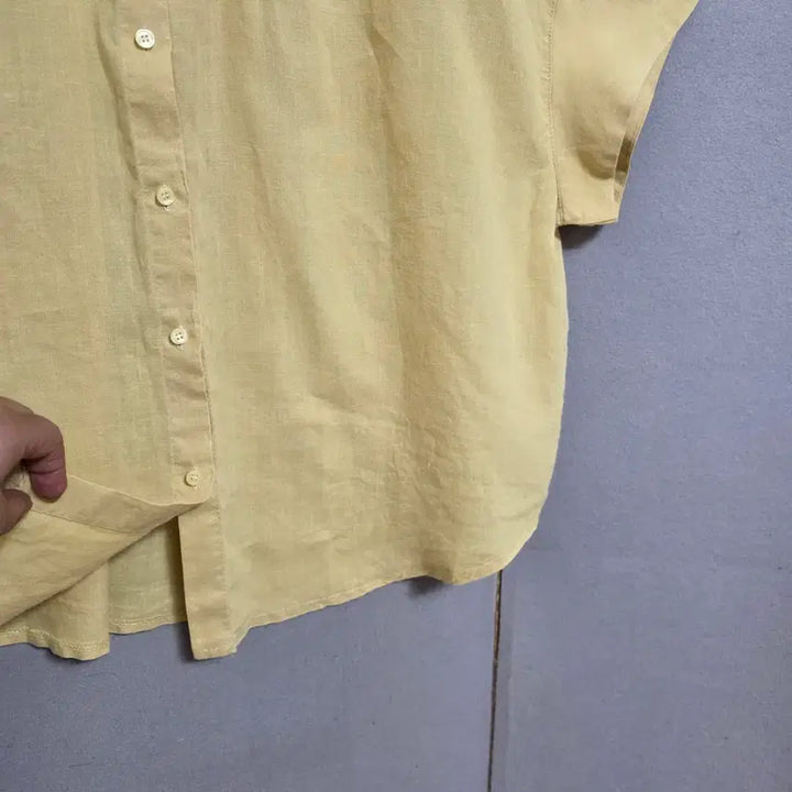 [BUNJANG] FF Linen Blouse / 둥근카라 박시핏 린넨 블라우스 FF   n4711