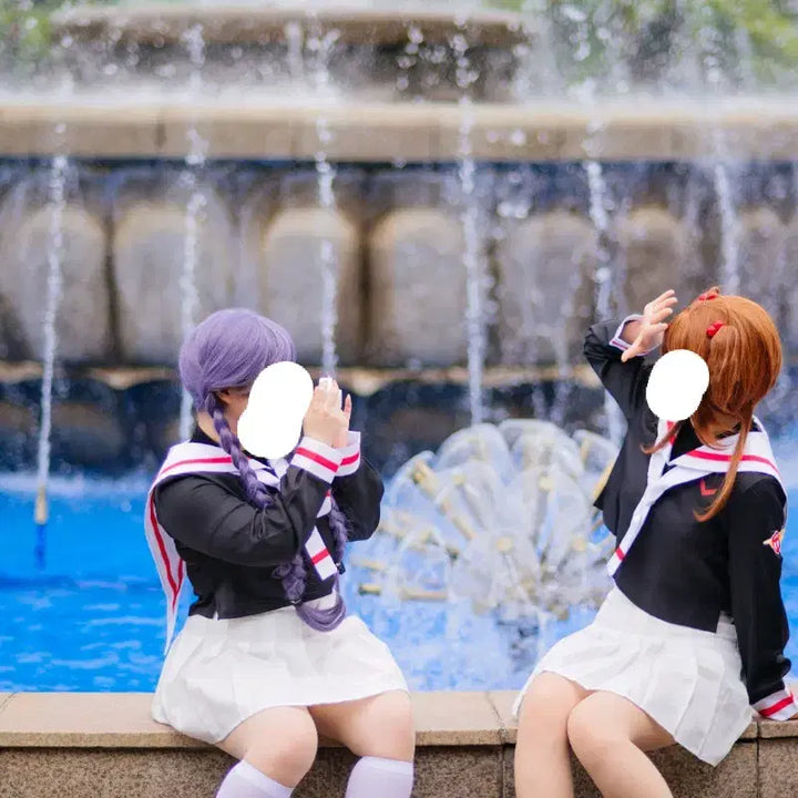 [BUNJANG] Cardcaptor Sakura Kinomoto Cherry &amp; Tomoyo Daidouji Cosplay Set / 카드캡터체리 체리 지수 코스프레