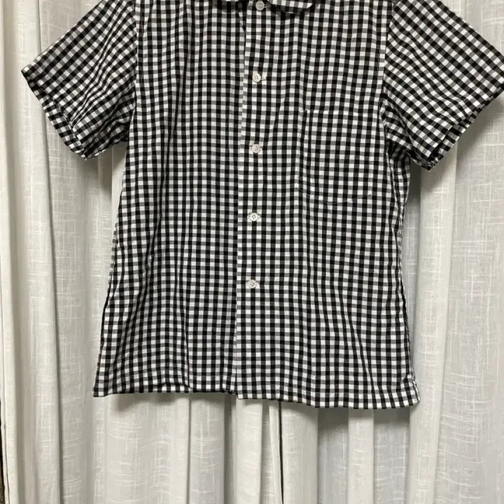 [SOLD OUT] 꼼데가르송 체크 둥근카라셔츠