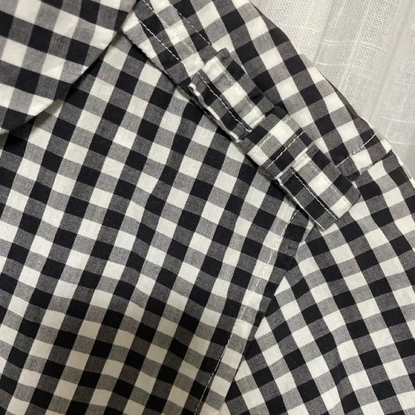 [SOLD OUT] 꼼데가르송 체크 둥근카라셔츠