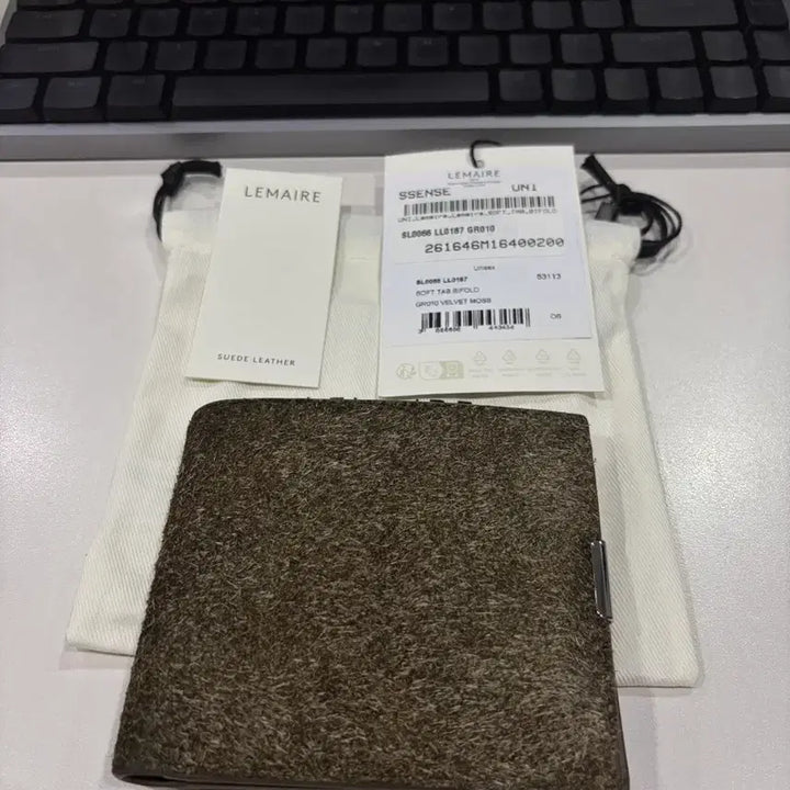 [BUNJANG] Lemaire Suede Wallet / 르메르 스웨이드 월렛(지갑)
