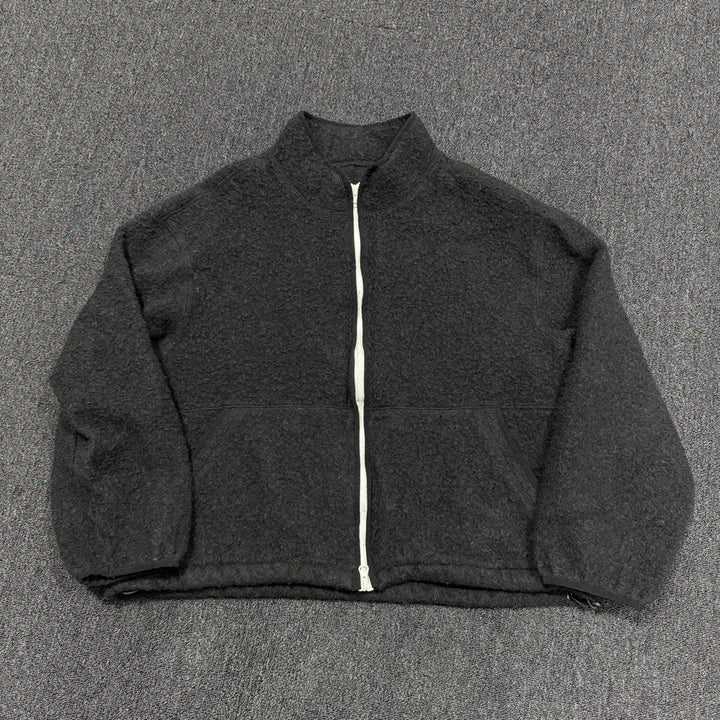 [BUNJANG] Pottery Wool Fabric Fleece Jacket / 포터리 모 원단 플리스 자켓