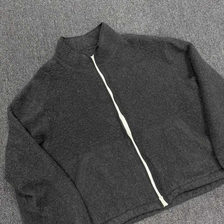 [BUNJANG] Pottery Wool Fabric Fleece Jacket / 포터리 모 원단 플리스 자켓