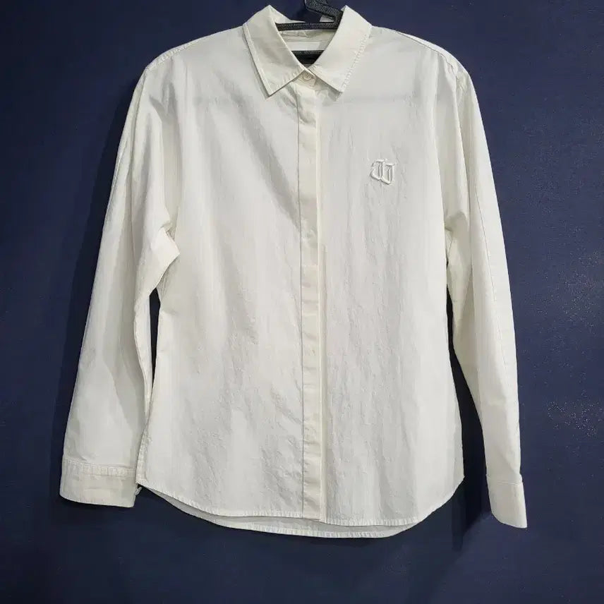 [BUNJANG] Juun.J Logo Embroidered Shirt / 준지 로고자수 셔츠남방