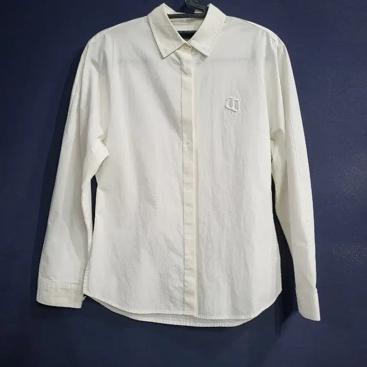 [BUNJANG] Juun.J Logo Embroidered Shirt / 준지 로고자수 셔츠남방