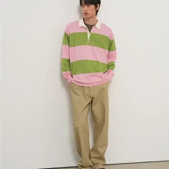 [SOLD OUT] 제너럴 아이디어 스트라이프 럭비 니트