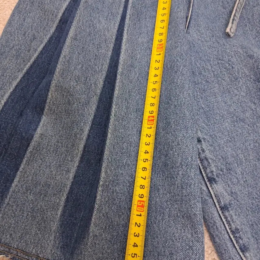 [SOLD OUT] 듀엘 데님 플리츠 큐롯팬츠